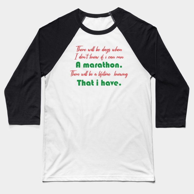 Runners life Baseball T-Shirt by SeriousMustache